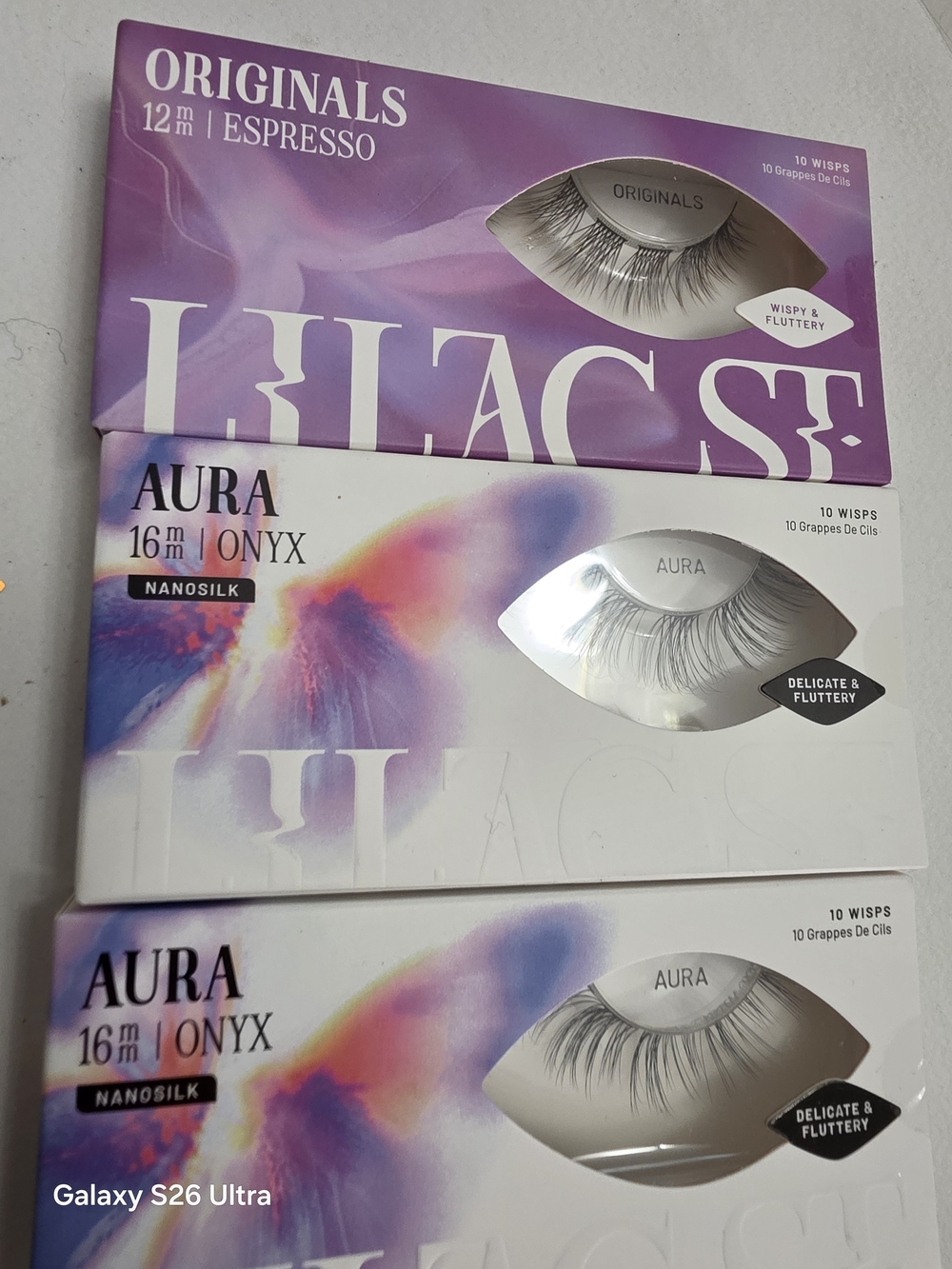 Aura Onyx False Lashes - Black